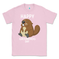 Bubblegum Pink happy groundhog day respect the shadow funny spring prediction holiday Classic Tee - linhVisuals