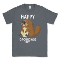 Charcoal Heather happy groundhog day respect the shadow funny spring prediction holiday Classic Tee - linhVisuals