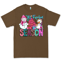 Cacao It's Freezin Season Premium Tee - CowhideDigitalArt