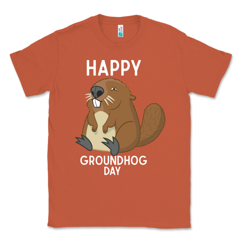 Happy Groundhog Day Respect The Shadow Funny Spring Prediction Holiday Classic Tee by linhVisuals | Teevron