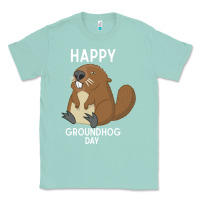 Seafoam happy groundhog day respect the shadow funny spring prediction holiday Classic Tee - linhVisuals