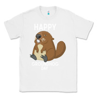 White happy groundhog day respect the shadow funny spring prediction holiday Classic Tee - linhVisuals