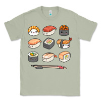 Matcha happy sushi kawaii anime japanese food lover funny illustration gift Classic Tee - linhVisuals
