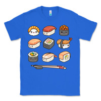 True Royal happy sushi kawaii anime japanese food lover funny illustration gift Classic Tee - linhVisuals
