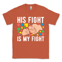 Copper his fight is my fight autism dad mom fist bump cute supportive awarene Classic Tee - linhVisuals