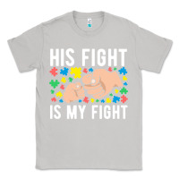 Moon Dust his fight is my fight autism dad mom fist bump cute supportive awarene Classic Tee - linhVisuals