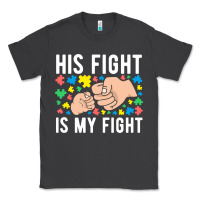 Smoke his fight is my fight autism dad mom fist bump cute supportive awarene Classic Tee - linhVisuals
