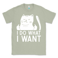 Matcha i do what i want cat giving a finger funny middle finger rude graphic Classic Tee - linhVisuals