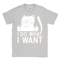 Moon Dust i do what i want cat giving a finger funny middle finger rude graphic Classic Tee - linhVisuals