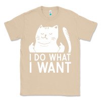 Mushroom i do what i want cat giving a finger funny middle finger rude graphic Classic Tee - linhVisuals