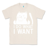 Natural i do what i want cat giving a finger funny middle finger rude graphic Classic Tee - linhVisuals