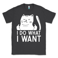 Smoke i do what i want cat giving a finger funny middle finger rude graphic Classic Tee - linhVisuals