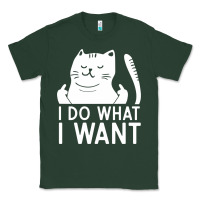 Sports Green i do what i want cat giving a finger funny middle finger rude graphic Classic Tee - linhVisuals