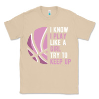 Mushroom i know i play basketball like a girl try to keep up funny gift for gir Classic Tee - linhVisuals