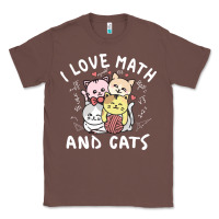Chestnut i love math and cats mountain heart mathematics lover gifts cute and f Classic Tee - linhVisuals