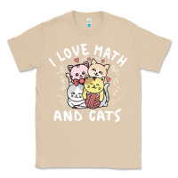 Mushroom i love math and cats mountain heart mathematics lover gifts cute and f Classic Tee - linhVisuals