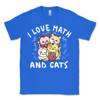 True Royal i love math and cats mountain heart mathematics lover gifts cute and f Classic Tee - linhVisuals
