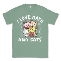 Sage i love math and cats mountain heart mathematics lover gifts cute and f Classic Tee - linhVisuals