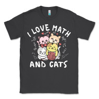 Smoke i love math and cats mountain heart mathematics lover gifts cute and f Classic Tee - linhVisuals