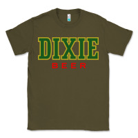 Army Green Dixie Beer Classic Tee - linhVisuals