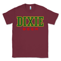 Burgundy Dixie Beer Classic Tee - linhVisuals