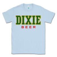 Dusty Blue Dixie Beer Classic Tee - linhVisuals