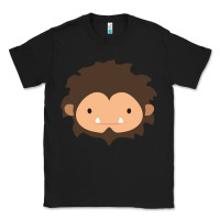 Black Sneaky Sasquatch Big Head Classic Tee - linhVisuals