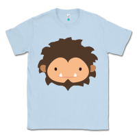 Dusty Blue Sneaky Sasquatch Big Head Classic Tee - linhVisuals