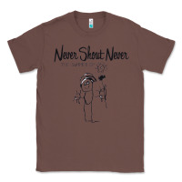 Chestnut Never SHOUT Never Classic Tee - linhVisuals