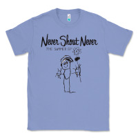 Colony Blue Never SHOUT Never Classic Tee - linhVisuals