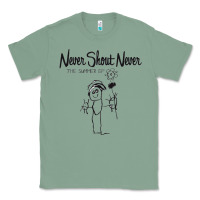 Sage Never SHOUT Never Classic Tee - linhVisuals