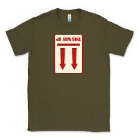 Army Green this way up Classic Tee - linhVisuals