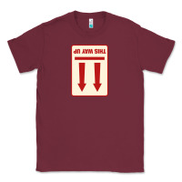 Burgundy this way up Classic Tee - linhVisuals