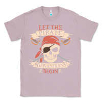 Lilac let the pirate shenanigans begin skull vintage pirate skeleton hallowe Classic Tee - linhVisuals