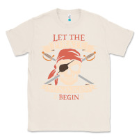 Natural let the pirate shenanigans begin skull vintage pirate skeleton hallowe Classic Tee - linhVisuals