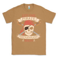 Toasted Coconut let the pirate shenanigans begin skull vintage pirate skeleton hallowe Classic Tee - linhVisuals