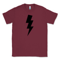 Burgundy lightning bolt Classic Tee - linhVisuals