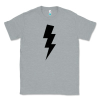 Heather Grey lightning bolt Classic Tee - linhVisuals