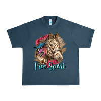 Midnight Navy free spirit appaloosa horse Urban Heavy Tee - LillyAllenDesigns