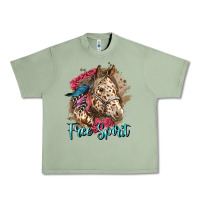 Oil Green free spirit appaloosa horse Urban Heavy Tee - LillyAllenDesigns