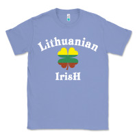 Colony Blue lucky lithuanian irish flag shamrock leaf st patricks day Classic Tee - linhVisuals