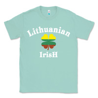 Seafoam lucky lithuanian irish flag shamrock leaf st patricks day Classic Tee - linhVisuals