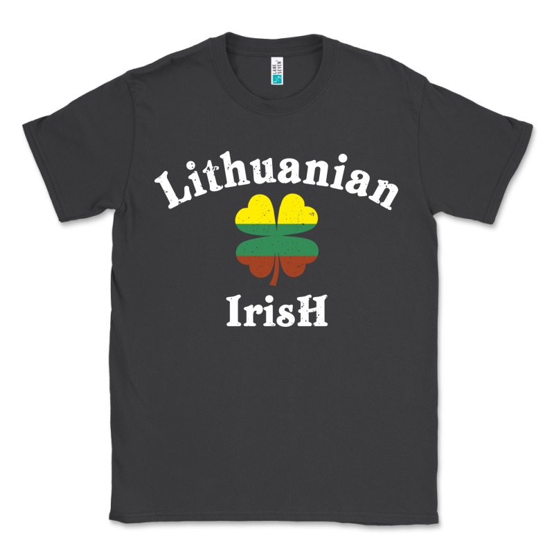 Lucky Lithuanian Irish Flag Shamrock Leaf St Patricks Day Classic Tee by linhVisuals | Teevron
