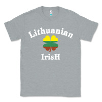 Heather Grey lucky lithuanian irish flag shamrock leaf st patricks day Classic Tee - linhVisuals