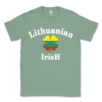 Sage lucky lithuanian irish flag shamrock leaf st patricks day Classic Tee - linhVisuals