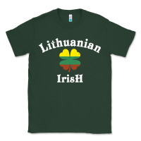 Sports Green lucky lithuanian irish flag shamrock leaf st patricks day Classic Tee - linhVisuals