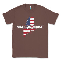 Chestnut made in maine american flag funny patriotic state lover gift Classic Tee - linhVisuals