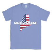 Colony Blue made in maine american flag funny patriotic state lover gift Classic Tee - linhVisuals