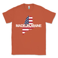 Copper made in maine american flag funny patriotic state lover gift Classic Tee - linhVisuals