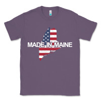 Lavender made in maine american flag funny patriotic state lover gift Classic Tee - linhVisuals